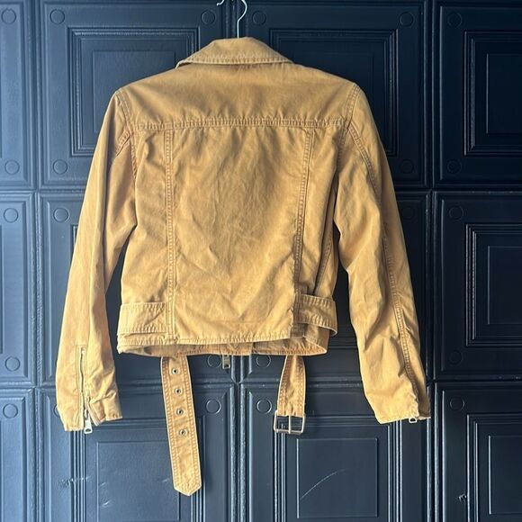 Allsaints denim biker jacket - Picture 2 of 5